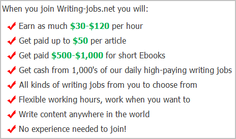 writing jobs scam